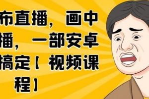 无绿布直播，画中画直播，一部安卓手机搞定