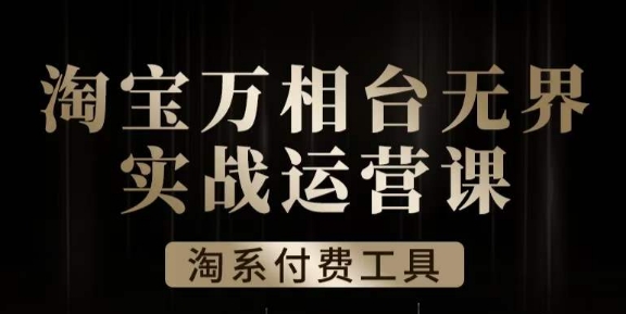 沧海·淘系万相台无界实战运营课，万相台无界实操全案例解析