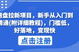 网盘拉新项目，新手从入门到精通(附详细教程)，门槛低，好落地，变现快