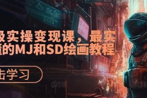 AI超级实操变现课，最实用易懂的MJ和SD绘画教程