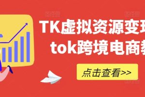 TK虚拟资源变现-tiktok跨境电商教程